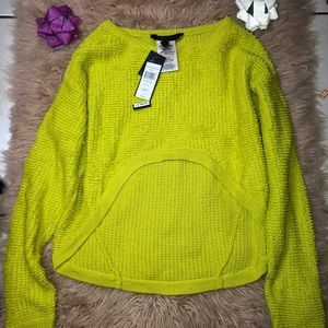 Bcbg maxazria cropped front sweater